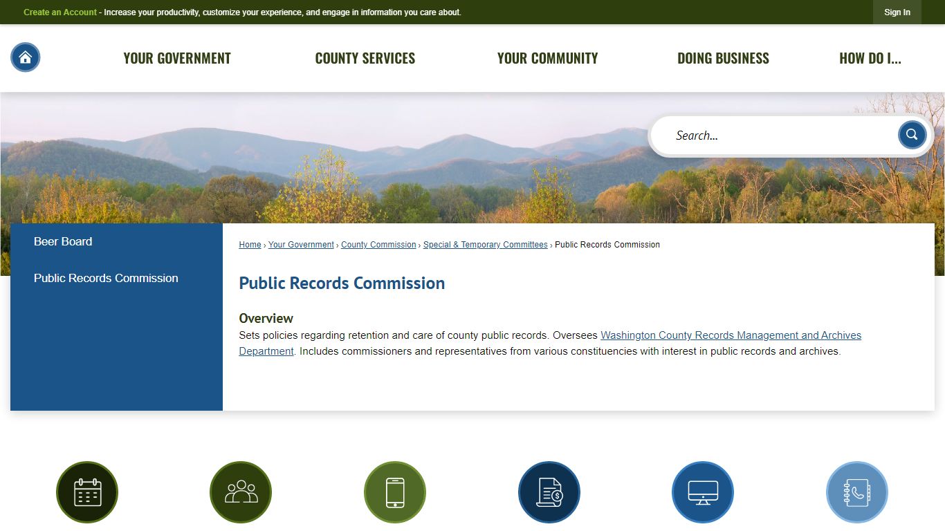 Public Records Commission | Washington County, TN